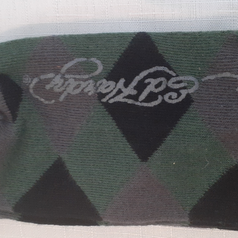 NWT Ed Hardy Dress Socks - 1 Pair - Green/Black - Picture 5 of 5